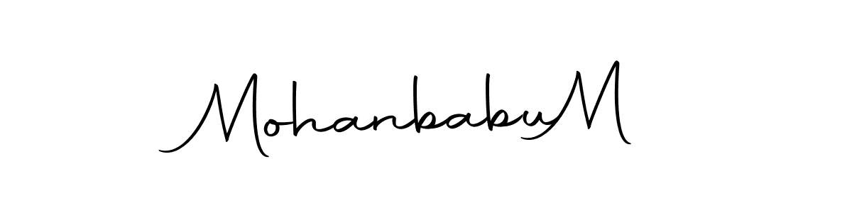 You should practise on your own different ways (Autography-DOLnW) to write your name (Mohanbabu  M) in signature. don't let someone else do it for you. Mohanbabu  M signature style 10 images and pictures png