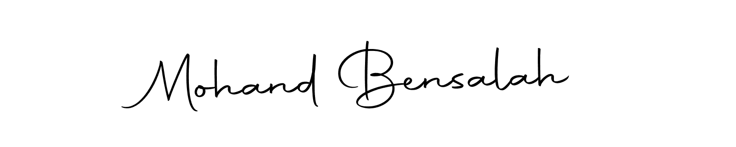 Make a beautiful signature design for name Mohand Bensalah. Use this online signature maker to create a handwritten signature for free. Mohand Bensalah signature style 10 images and pictures png