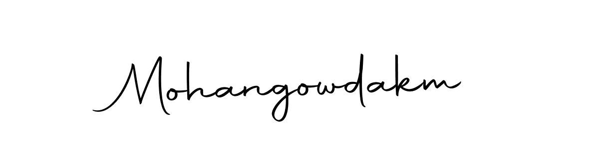 Use a signature maker to create a handwritten signature online. With this signature software, you can design (Autography-DOLnW) your own signature for name Mohangowdakm. Mohangowdakm signature style 10 images and pictures png