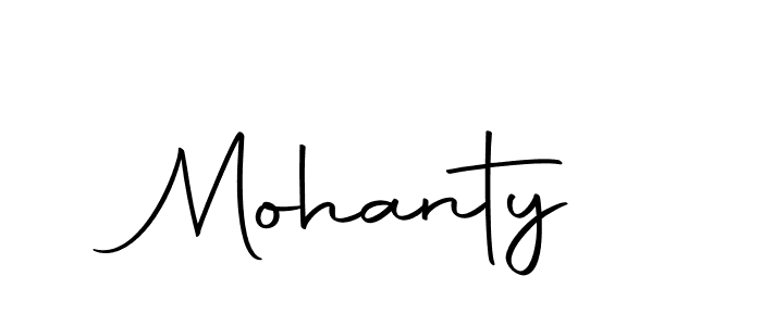 Design your own signature with our free online signature maker. With this signature software, you can create a handwritten (Autography-DOLnW) signature for name Mohanty. Mohanty signature style 10 images and pictures png