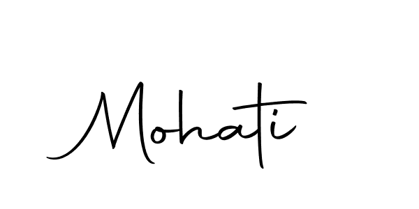 Use a signature maker to create a handwritten signature online. With this signature software, you can design (Autography-DOLnW) your own signature for name Mohati. Mohati signature style 10 images and pictures png