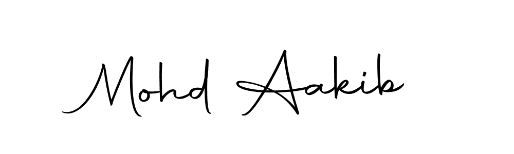 Design your own signature with our free online signature maker. With this signature software, you can create a handwritten (Autography-DOLnW) signature for name Mohd Aakib. Mohd Aakib signature style 10 images and pictures png