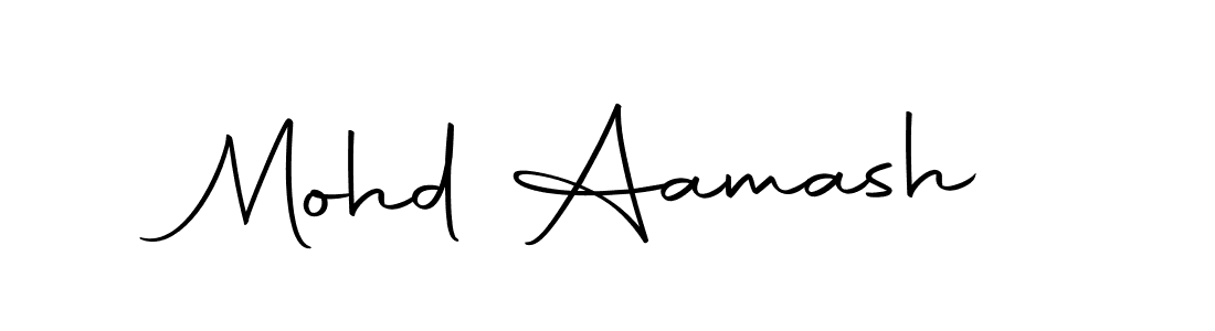 How to make Mohd Aamash name signature. Use Autography-DOLnW style for creating short signs online. This is the latest handwritten sign. Mohd Aamash signature style 10 images and pictures png