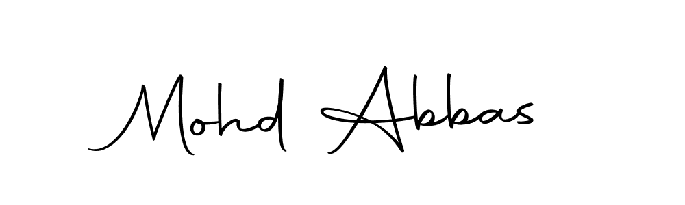 Create a beautiful signature design for name Mohd Abbas. With this signature (Autography-DOLnW) fonts, you can make a handwritten signature for free. Mohd Abbas signature style 10 images and pictures png