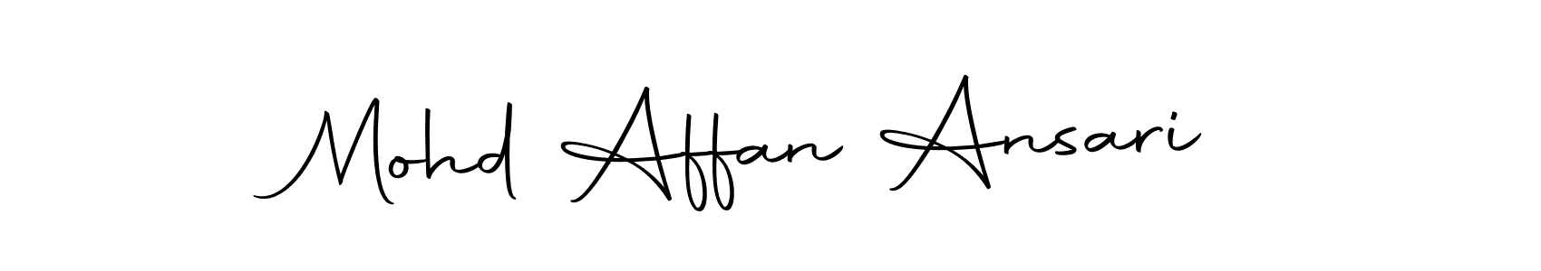 Also we have Mohd Affan Ansari name is the best signature style. Create professional handwritten signature collection using Autography-DOLnW autograph style. Mohd Affan Ansari signature style 10 images and pictures png