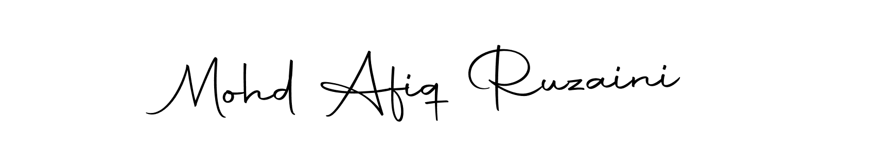 Mohd Afiq Ruzaini stylish signature style. Best Handwritten Sign (Autography-DOLnW) for my name. Handwritten Signature Collection Ideas for my name Mohd Afiq Ruzaini. Mohd Afiq Ruzaini signature style 10 images and pictures png