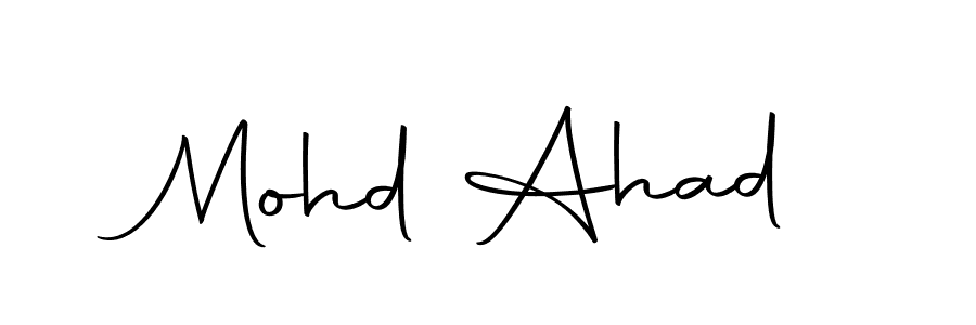 Make a beautiful signature design for name Mohd Ahad. With this signature (Autography-DOLnW) style, you can create a handwritten signature for free. Mohd Ahad signature style 10 images and pictures png