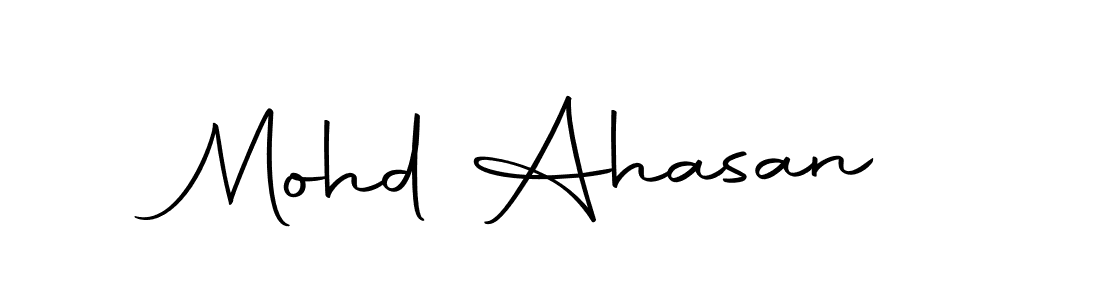 Make a beautiful signature design for name Mohd Ahasan. With this signature (Autography-DOLnW) style, you can create a handwritten signature for free. Mohd Ahasan signature style 10 images and pictures png