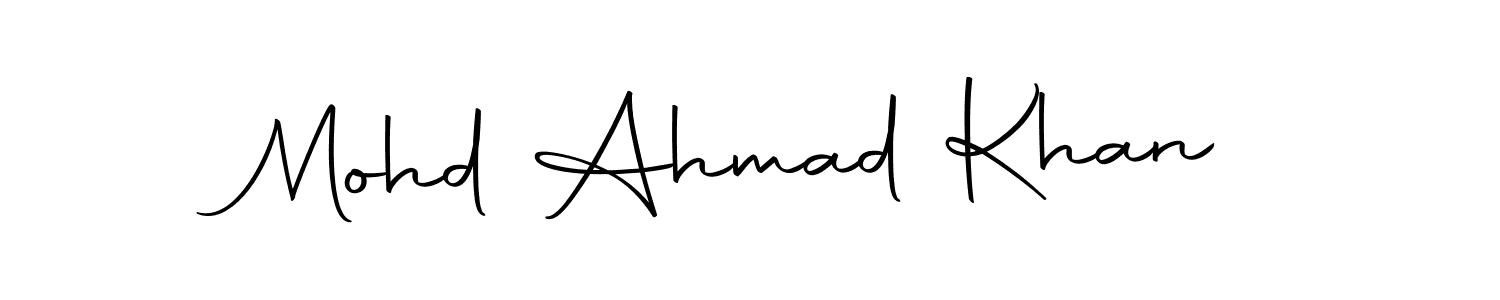 Also we have Mohd Ahmad Khan name is the best signature style. Create professional handwritten signature collection using Autography-DOLnW autograph style. Mohd Ahmad Khan signature style 10 images and pictures png