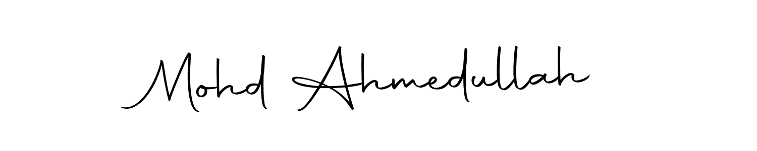 Mohd Ahmedullah stylish signature style. Best Handwritten Sign (Autography-DOLnW) for my name. Handwritten Signature Collection Ideas for my name Mohd Ahmedullah. Mohd Ahmedullah signature style 10 images and pictures png