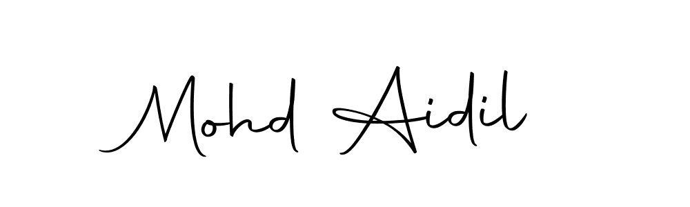Mohd Aidil stylish signature style. Best Handwritten Sign (Autography-DOLnW) for my name. Handwritten Signature Collection Ideas for my name Mohd Aidil. Mohd Aidil signature style 10 images and pictures png