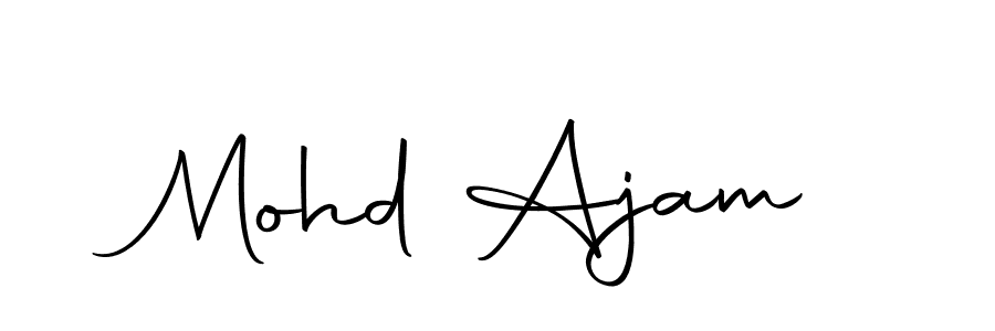 Use a signature maker to create a handwritten signature online. With this signature software, you can design (Autography-DOLnW) your own signature for name Mohd Ajam. Mohd Ajam signature style 10 images and pictures png