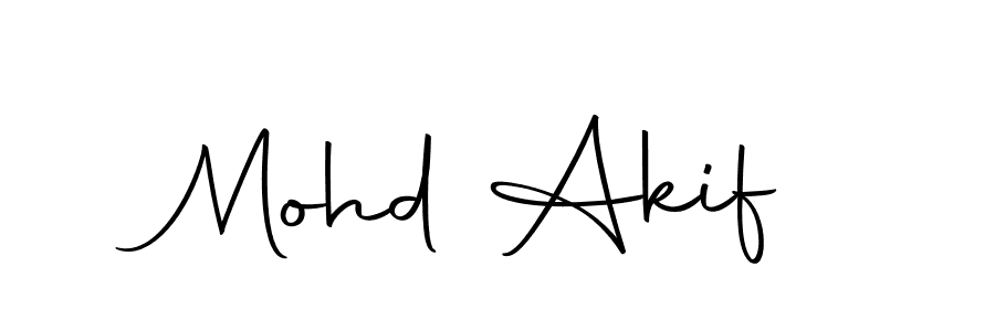 Design your own signature with our free online signature maker. With this signature software, you can create a handwritten (Autography-DOLnW) signature for name Mohd Akif. Mohd Akif signature style 10 images and pictures png