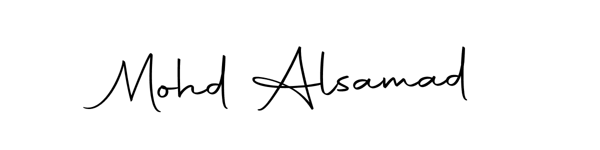 Make a beautiful signature design for name Mohd Alsamad. With this signature (Autography-DOLnW) style, you can create a handwritten signature for free. Mohd Alsamad signature style 10 images and pictures png