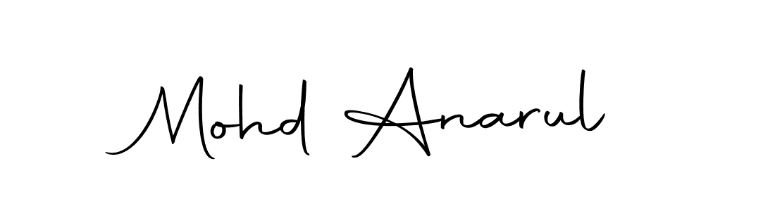 Make a beautiful signature design for name Mohd Anarul. With this signature (Autography-DOLnW) style, you can create a handwritten signature for free. Mohd Anarul signature style 10 images and pictures png