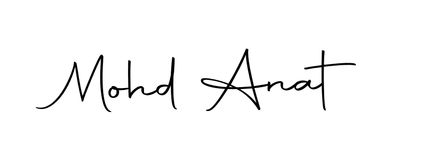 Mohd Anat stylish signature style. Best Handwritten Sign (Autography-DOLnW) for my name. Handwritten Signature Collection Ideas for my name Mohd Anat. Mohd Anat signature style 10 images and pictures png