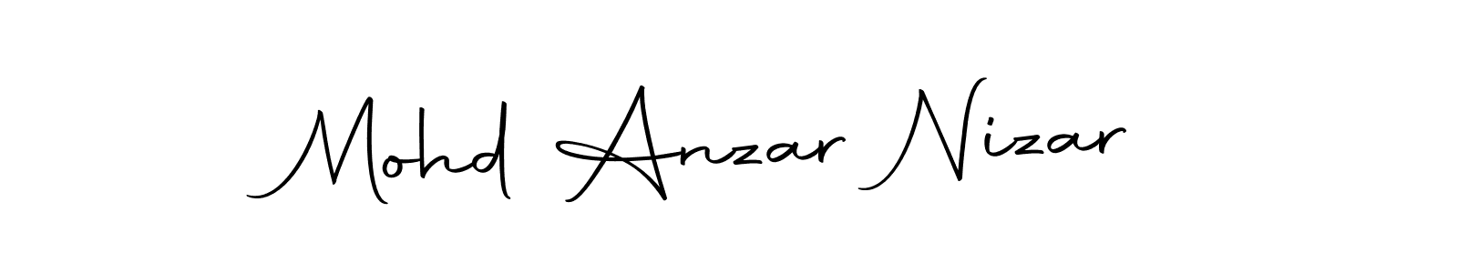 Use a signature maker to create a handwritten signature online. With this signature software, you can design (Autography-DOLnW) your own signature for name Mohd Anzar Nizar. Mohd Anzar Nizar signature style 10 images and pictures png