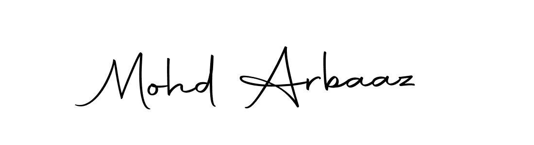 Design your own signature with our free online signature maker. With this signature software, you can create a handwritten (Autography-DOLnW) signature for name Mohd Arbaaz. Mohd Arbaaz signature style 10 images and pictures png