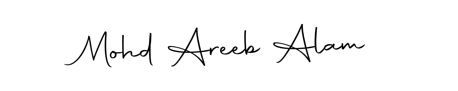 Design your own signature with our free online signature maker. With this signature software, you can create a handwritten (Autography-DOLnW) signature for name Mohd Areeb Alam. Mohd Areeb Alam signature style 10 images and pictures png