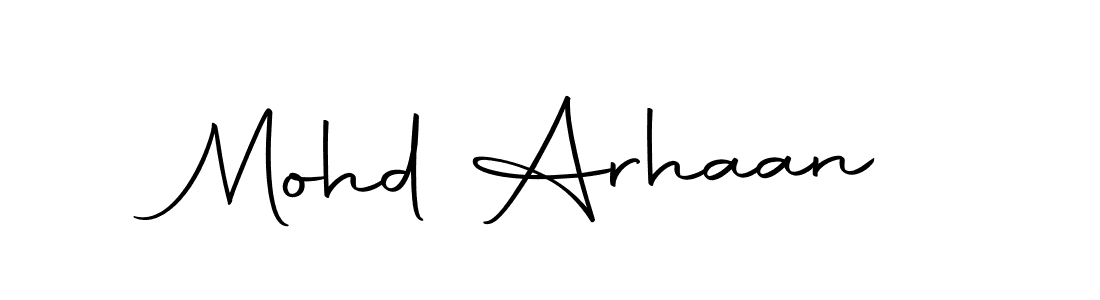 Also we have Mohd Arhaan name is the best signature style. Create professional handwritten signature collection using Autography-DOLnW autograph style. Mohd Arhaan signature style 10 images and pictures png