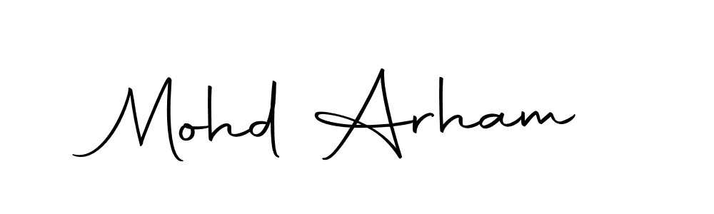 It looks lik you need a new signature style for name Mohd Arham. Design unique handwritten (Autography-DOLnW) signature with our free signature maker in just a few clicks. Mohd Arham signature style 10 images and pictures png