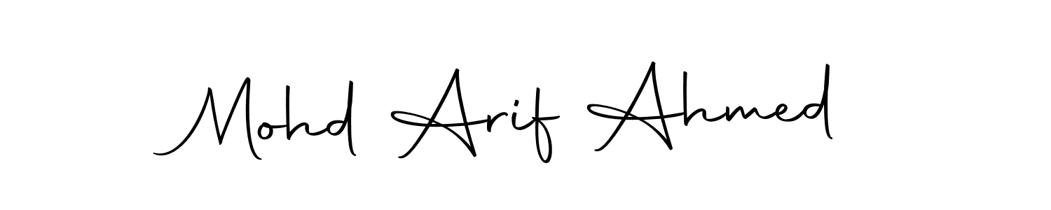 if you are searching for the best signature style for your name Mohd Arif Ahmed. so please give up your signature search. here we have designed multiple signature styles  using Autography-DOLnW. Mohd Arif Ahmed signature style 10 images and pictures png