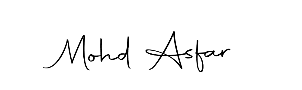 Design your own signature with our free online signature maker. With this signature software, you can create a handwritten (Autography-DOLnW) signature for name Mohd Asfar. Mohd Asfar signature style 10 images and pictures png