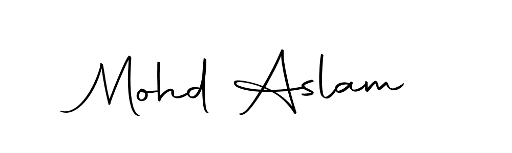 Make a beautiful signature design for name Mohd Aslam. Use this online signature maker to create a handwritten signature for free. Mohd Aslam signature style 10 images and pictures png