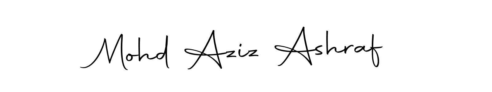 Also we have Mohd Aziz Ashraf name is the best signature style. Create professional handwritten signature collection using Autography-DOLnW autograph style. Mohd Aziz Ashraf signature style 10 images and pictures png