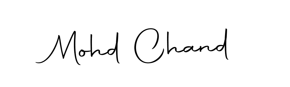 How to make Mohd Chand name signature. Use Autography-DOLnW style for creating short signs online. This is the latest handwritten sign. Mohd Chand signature style 10 images and pictures png