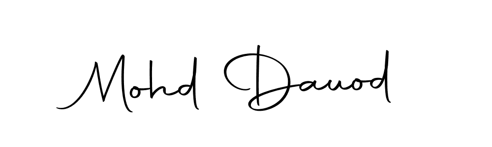 Use a signature maker to create a handwritten signature online. With this signature software, you can design (Autography-DOLnW) your own signature for name Mohd Dauod. Mohd Dauod signature style 10 images and pictures png