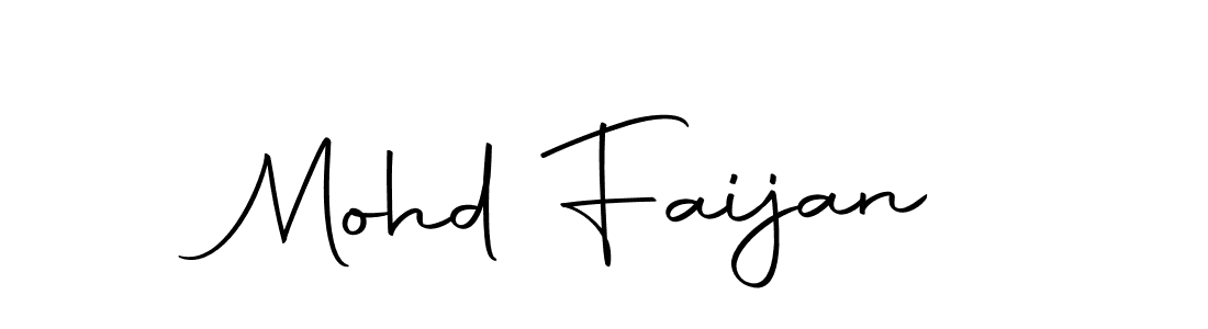 Make a beautiful signature design for name Mohd Faijan. Use this online signature maker to create a handwritten signature for free. Mohd Faijan signature style 10 images and pictures png