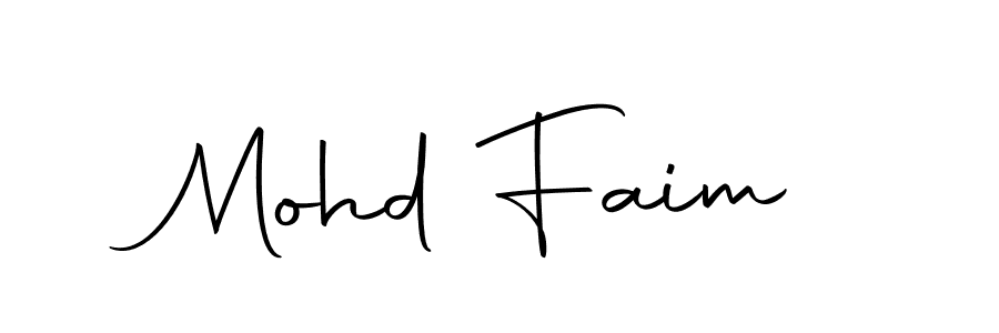 The best way (Autography-DOLnW) to make a short signature is to pick only two or three words in your name. The name Mohd Faim include a total of six letters. For converting this name. Mohd Faim signature style 10 images and pictures png