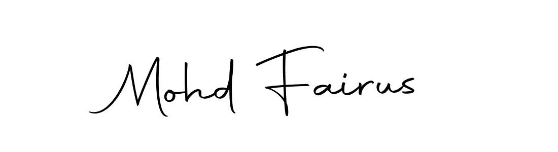 Make a beautiful signature design for name Mohd Fairus. With this signature (Autography-DOLnW) style, you can create a handwritten signature for free. Mohd Fairus signature style 10 images and pictures png
