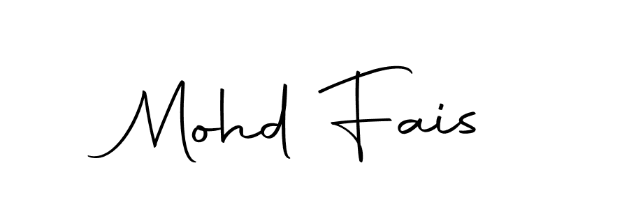 Create a beautiful signature design for name Mohd Fais. With this signature (Autography-DOLnW) fonts, you can make a handwritten signature for free. Mohd Fais signature style 10 images and pictures png