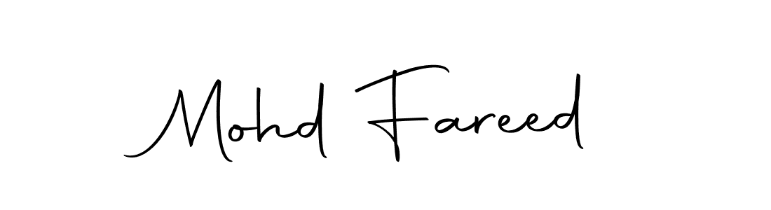 Also we have Mohd Fareed name is the best signature style. Create professional handwritten signature collection using Autography-DOLnW autograph style. Mohd Fareed signature style 10 images and pictures png
