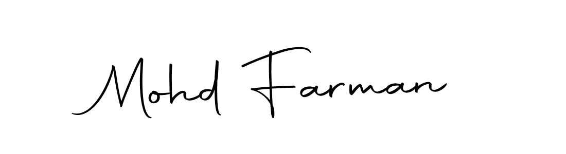 Also we have Mohd Farman name is the best signature style. Create professional handwritten signature collection using Autography-DOLnW autograph style. Mohd Farman signature style 10 images and pictures png