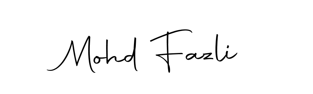 How to make Mohd Fazli signature? Autography-DOLnW is a professional autograph style. Create handwritten signature for Mohd Fazli name. Mohd Fazli signature style 10 images and pictures png