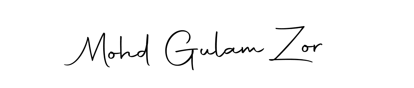 Also we have Mohd Gulam Zor name is the best signature style. Create professional handwritten signature collection using Autography-DOLnW autograph style. Mohd Gulam Zor signature style 10 images and pictures png