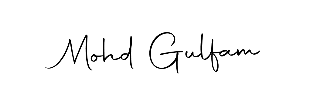 Design your own signature with our free online signature maker. With this signature software, you can create a handwritten (Autography-DOLnW) signature for name Mohd Gulfam. Mohd Gulfam signature style 10 images and pictures png