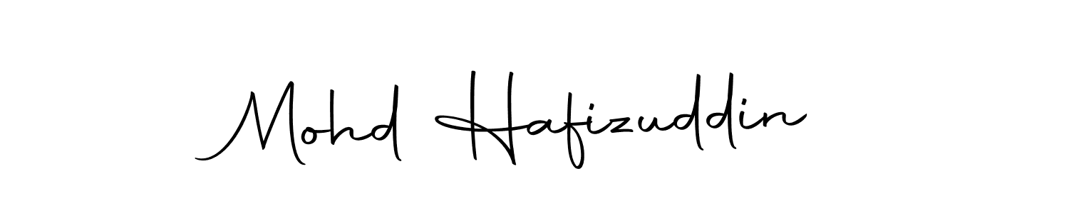 Create a beautiful signature design for name Mohd Hafizuddin. With this signature (Autography-DOLnW) fonts, you can make a handwritten signature for free. Mohd Hafizuddin signature style 10 images and pictures png