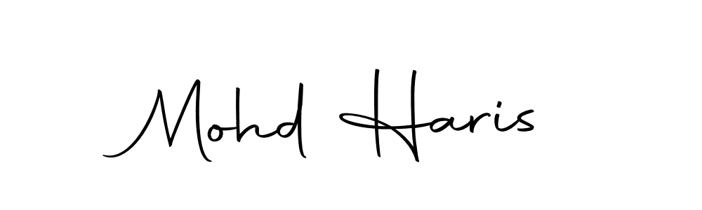 Design your own signature with our free online signature maker. With this signature software, you can create a handwritten (Autography-DOLnW) signature for name Mohd Haris. Mohd Haris signature style 10 images and pictures png