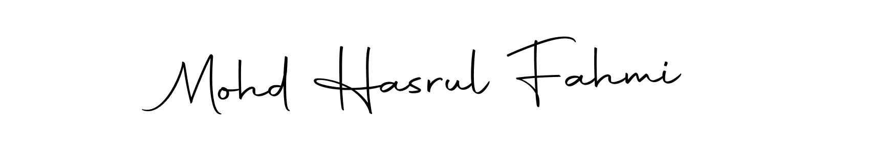 Use a signature maker to create a handwritten signature online. With this signature software, you can design (Autography-DOLnW) your own signature for name Mohd Hasrul Fahmi. Mohd Hasrul Fahmi signature style 10 images and pictures png