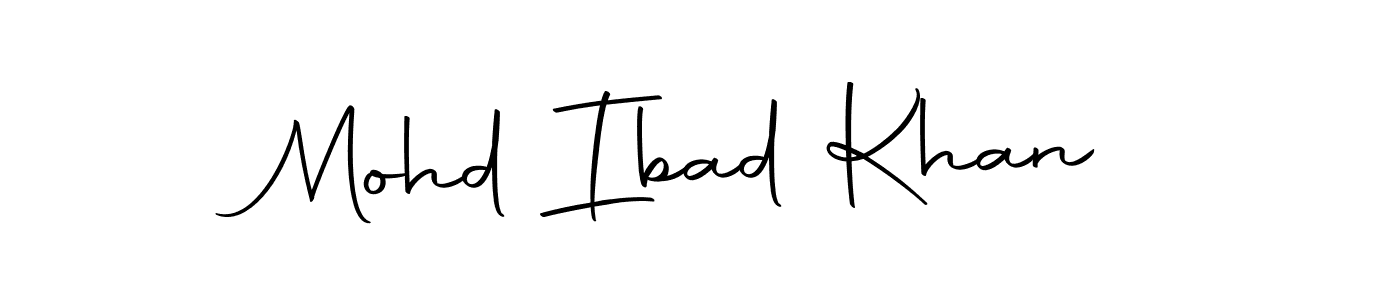 It looks lik you need a new signature style for name Mohd Ibad Khan. Design unique handwritten (Autography-DOLnW) signature with our free signature maker in just a few clicks. Mohd Ibad Khan signature style 10 images and pictures png