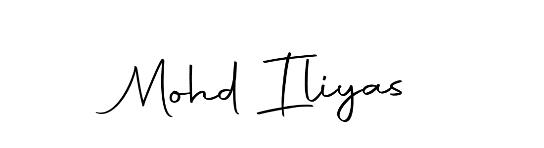 Create a beautiful signature design for name Mohd Iliyas. With this signature (Autography-DOLnW) fonts, you can make a handwritten signature for free. Mohd Iliyas signature style 10 images and pictures png