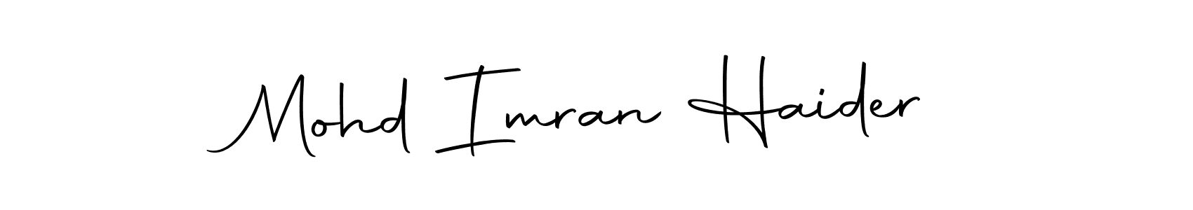 Also we have Mohd Imran Haider name is the best signature style. Create professional handwritten signature collection using Autography-DOLnW autograph style. Mohd Imran Haider signature style 10 images and pictures png