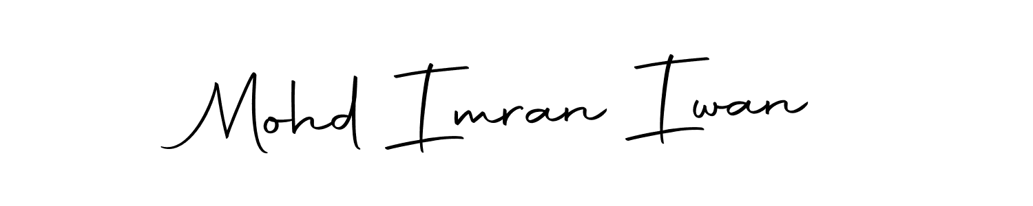 Design your own signature with our free online signature maker. With this signature software, you can create a handwritten (Autography-DOLnW) signature for name Mohd Imran Iwan. Mohd Imran Iwan signature style 10 images and pictures png