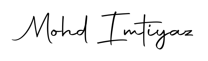 Create a beautiful signature design for name Mohd Imtiyaz. With this signature (Autography-DOLnW) fonts, you can make a handwritten signature for free. Mohd Imtiyaz signature style 10 images and pictures png