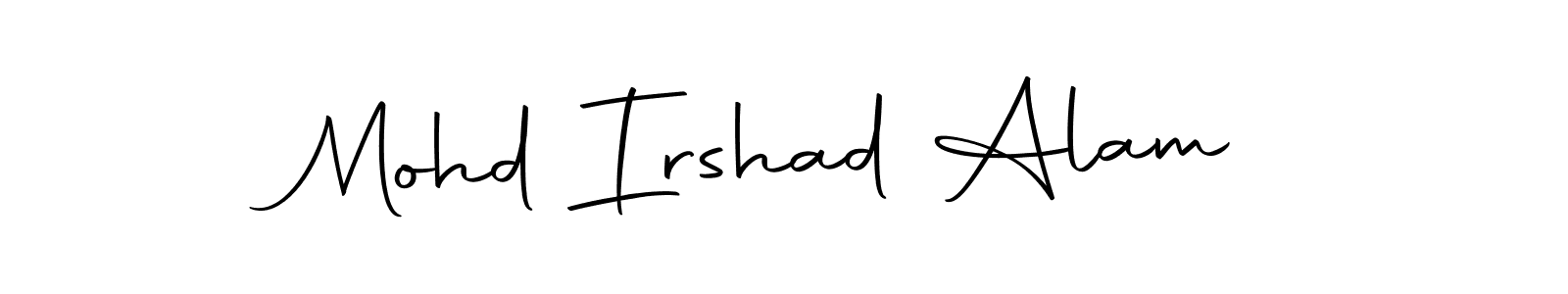 This is the best signature style for the Mohd Irshad Alam name. Also you like these signature font (Autography-DOLnW). Mix name signature. Mohd Irshad Alam signature style 10 images and pictures png