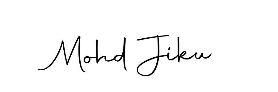 Use a signature maker to create a handwritten signature online. With this signature software, you can design (Autography-DOLnW) your own signature for name Mohd Jiku. Mohd Jiku signature style 10 images and pictures png